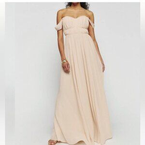 NEW Reformation Jayde Dress Size 4 Prosecco NWT Bridesmaid Maxi